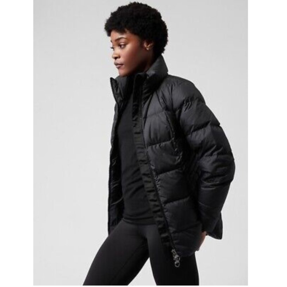ATHLETA SIZE SMALL BLACK DOWNTOWN JACKET NWT